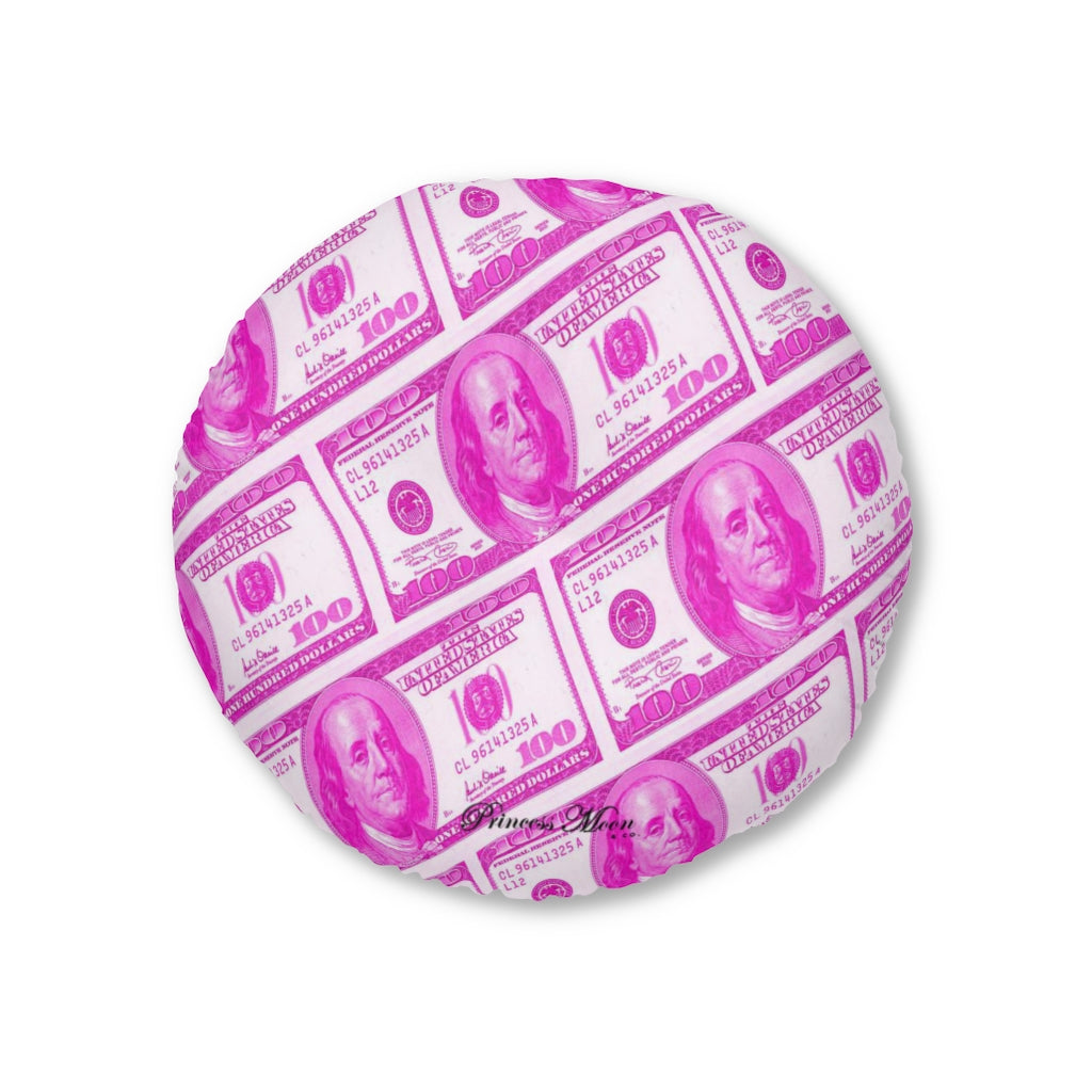 Money x Barbie Tufted Floor Pillow, Round