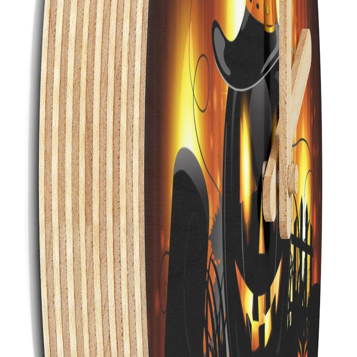 Fright Night Wooden Wall Clock