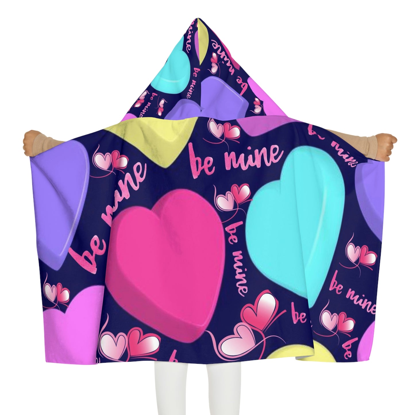 Be Mine Youth Hooded Towel