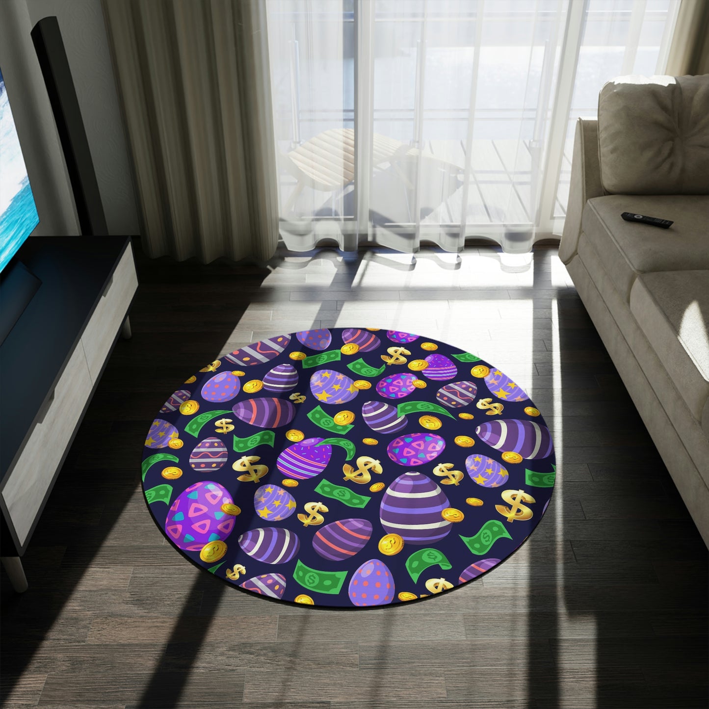 Easter Round Area Rug