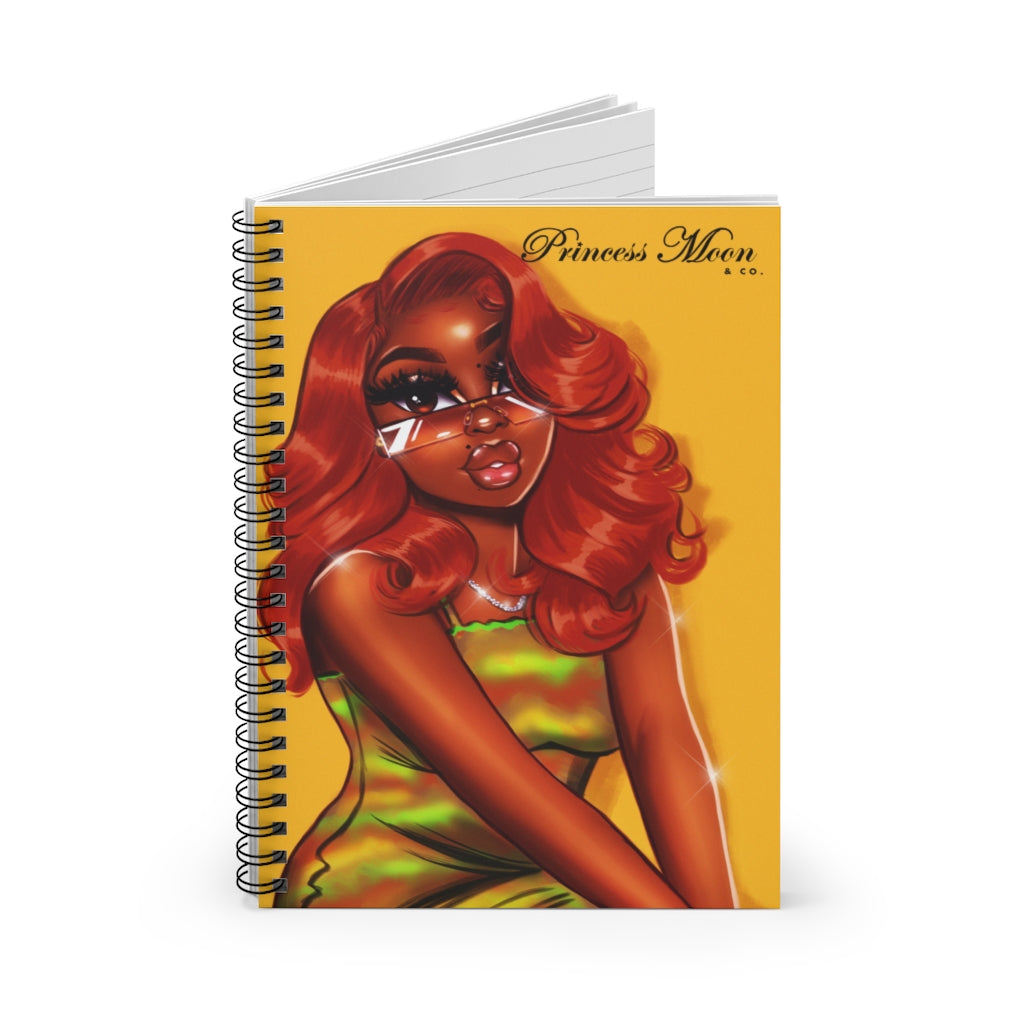 Glowing Ginger Spiral Notebook - Ruled Line
