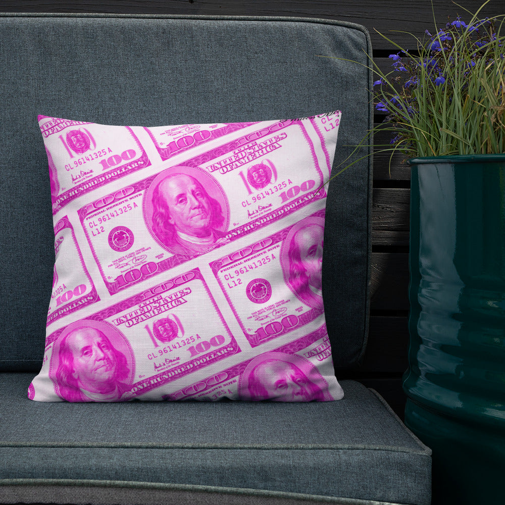 Money x Barbie Throw Pillow