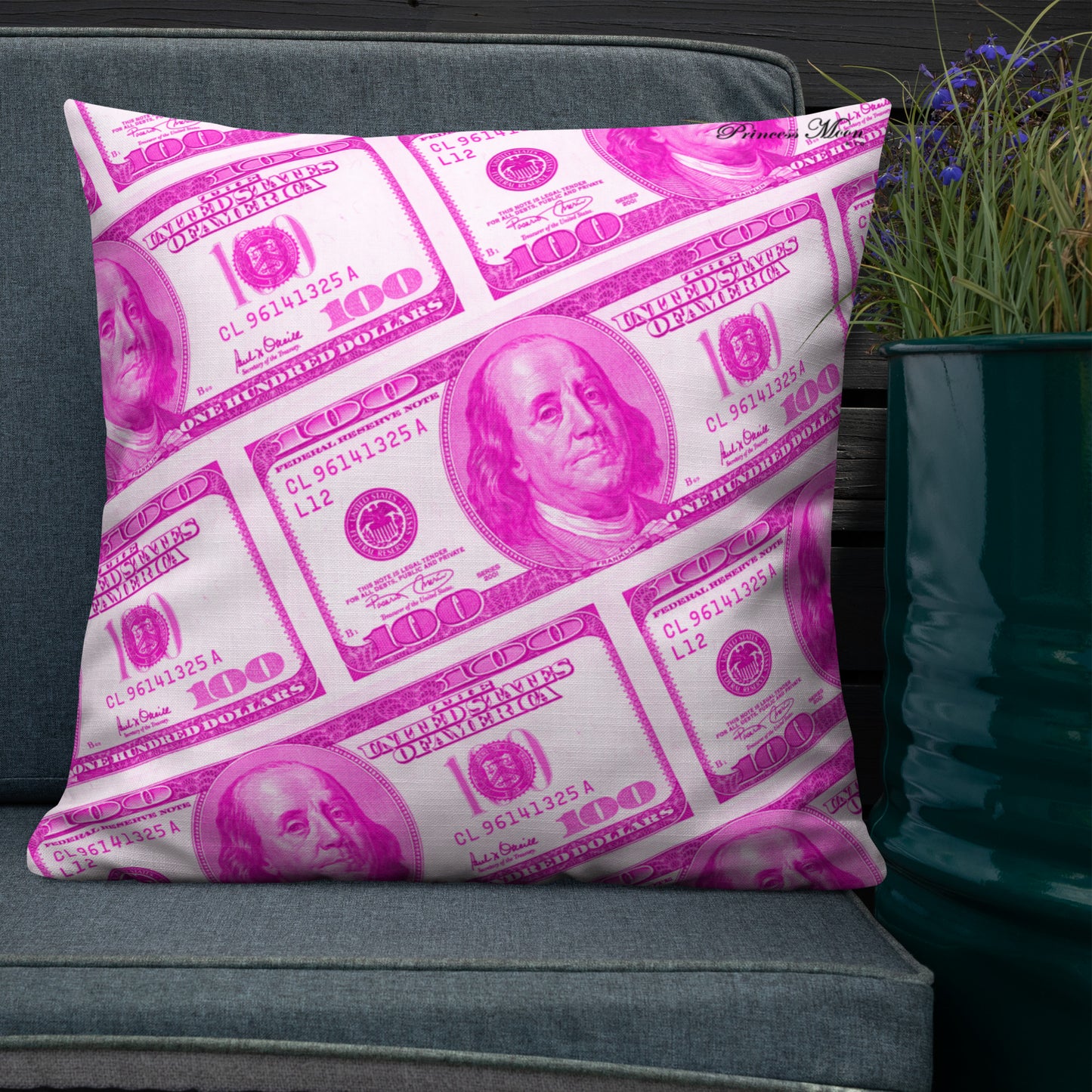 Money x Barbie Throw Pillow