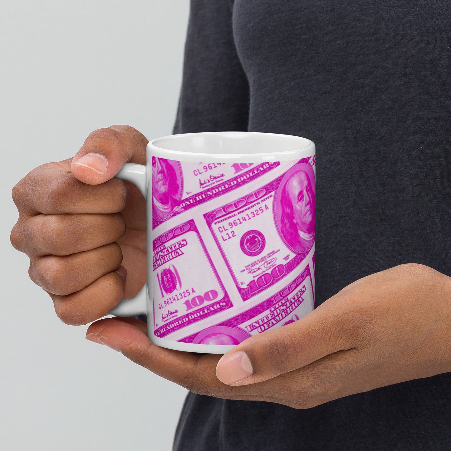 Money x Barbie glossy mug