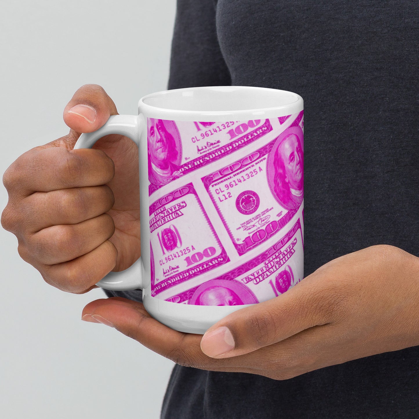 Money x Barbie glossy mug